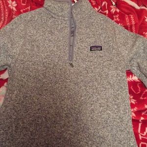 Patagonia XS gray fleece sweater
